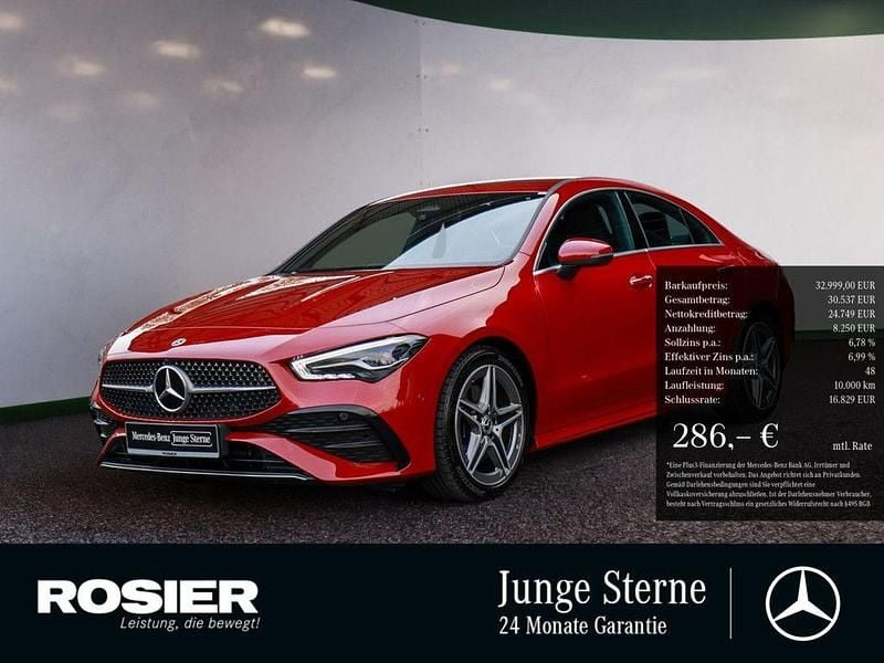 Rot / manufaktur patagonienrot Gebraucht 2024 Mercedes CLA200 Premium Coupé | 32.999 € (Superpreis) - Bild 1/3