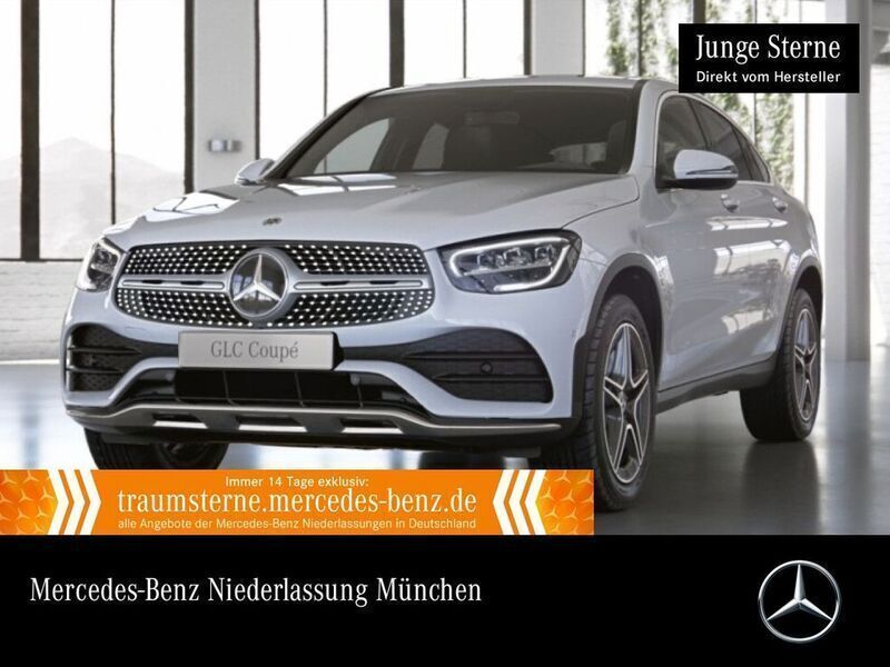 Weiß Gebraucht 2021 Mercedes GLC300e AMG Coupé | 45.990 € (Etwas zu teuer) - Bild 1/3