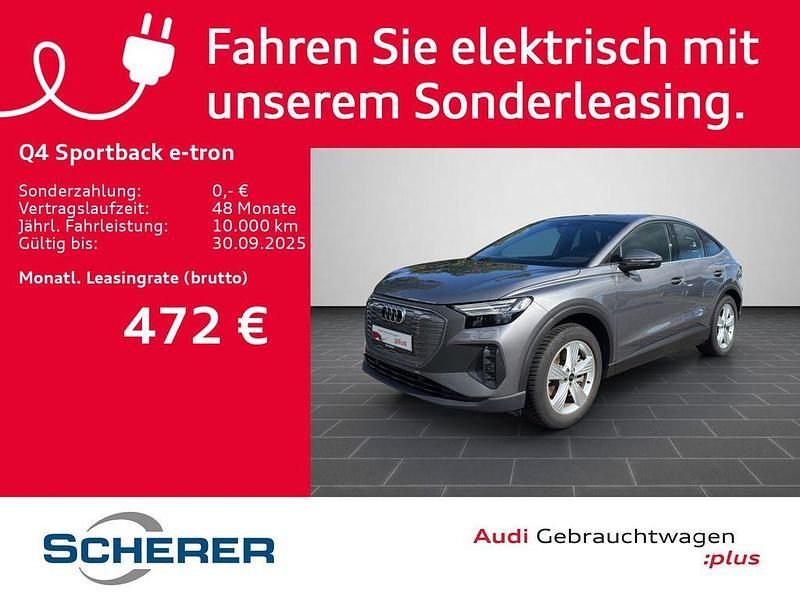 Taifungrau metallic (metallic) Gebraucht 2024 Audi Q4 Sportback e-tron Ambiente SUV | 47.900 € (Guter Preis) - Bild 1/4
