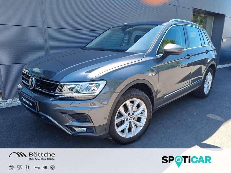 Indiumgrau metallic Gebraucht 2018 VW Tiguan Highline SUV | 22.980 € (Guter Preis) - Bild 1/4