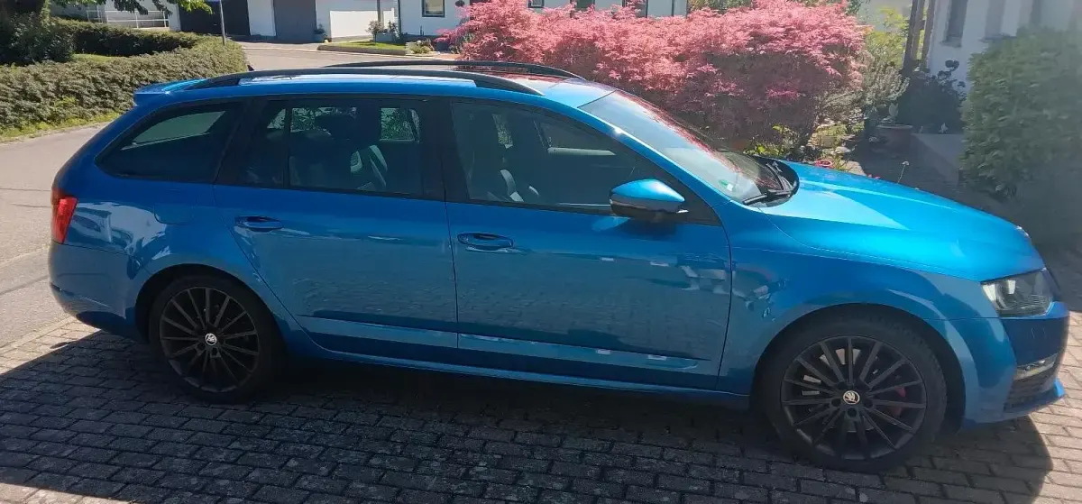 Gebraucht Skoda Octavia vRS 185 PS (136 kW) 2015 Blau Kombi