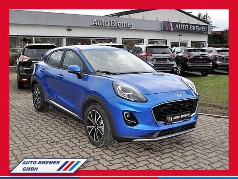 Blau Gebraucht 2020 Ford Puma Titanium SUV | 21.490 € (Teuer) - Bild 1/4
