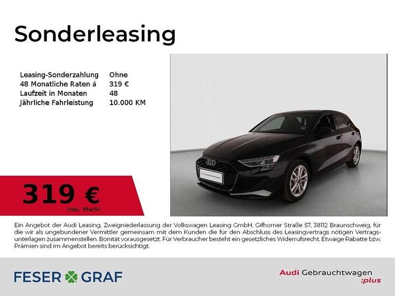 Gebraucht Audi A3 Advanced 204 PS (150 kW) 2025 Schwarz (mythosschwarz metallic) Limousine