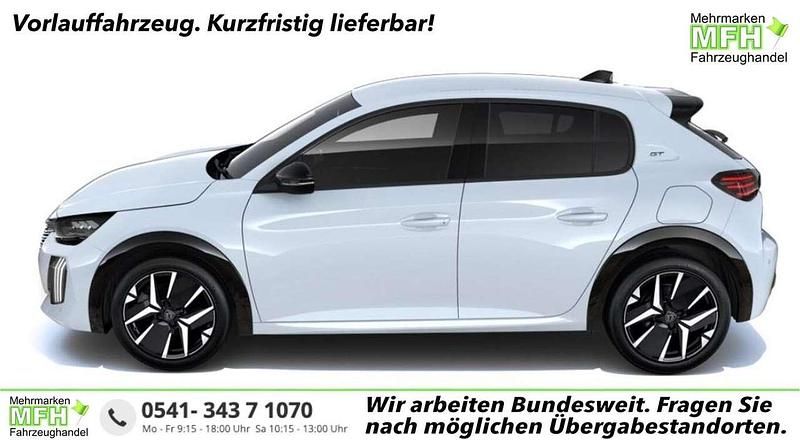 Okenit weiß metallic Neu 2025 Peugeot 208 GT Kleinwagen | 23.266 € (Guter Preis) - Bild 1/4
