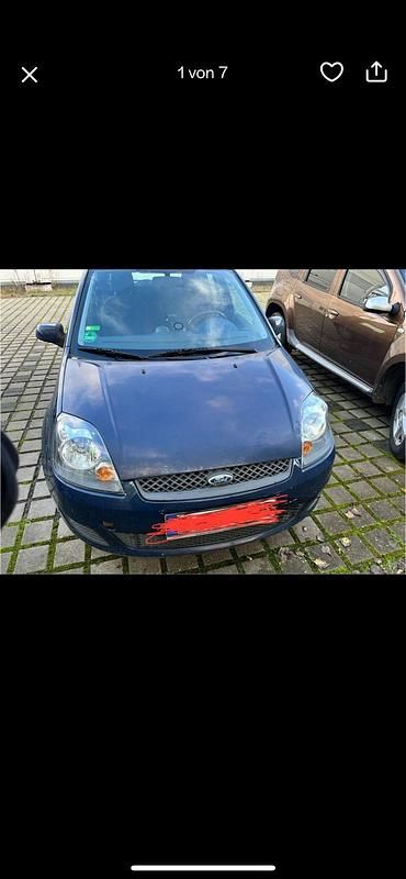 Blau Gebraucht 2008 Ford Fiesta Kleinwagen | 550 € (Superpreis) - Bild 1/4