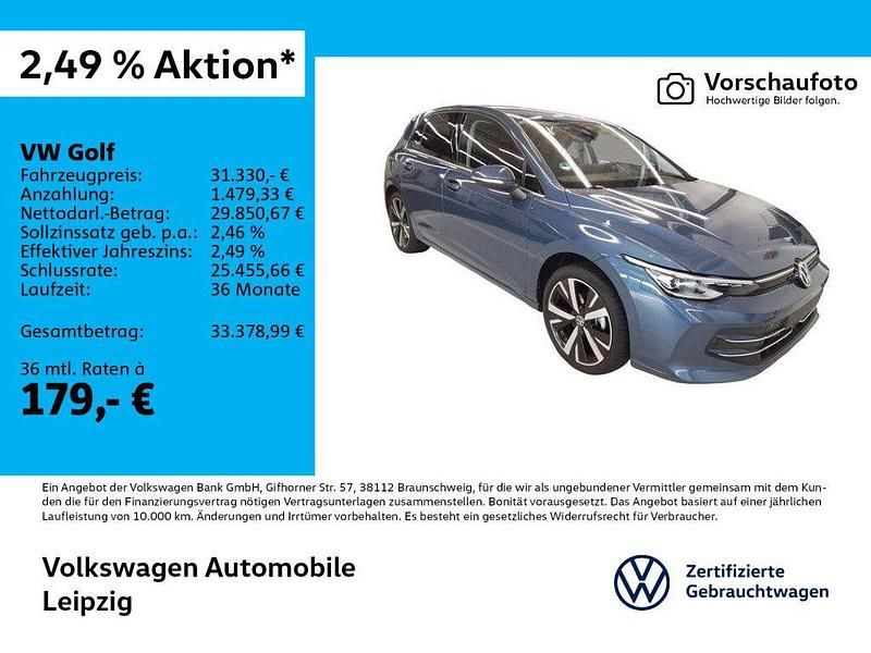 Blau Gebraucht 2025 VW Golf VIII Style Limousine | 31.330 € (Fairer Preis) - Bild 1/3