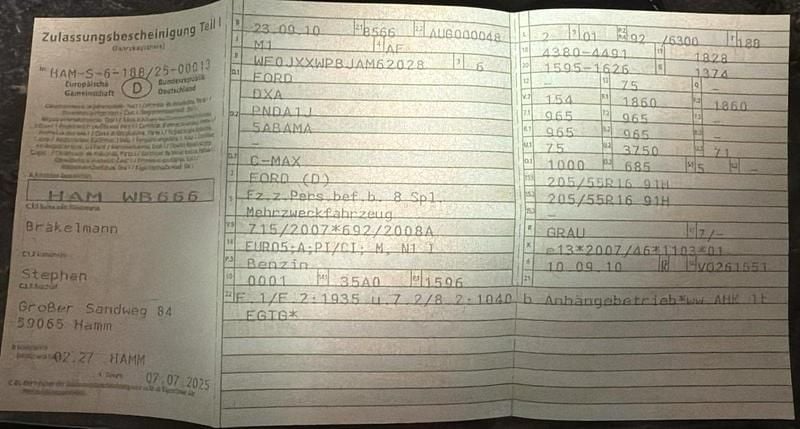 Usata Ford C-MAX 2010 Argento Monovolume