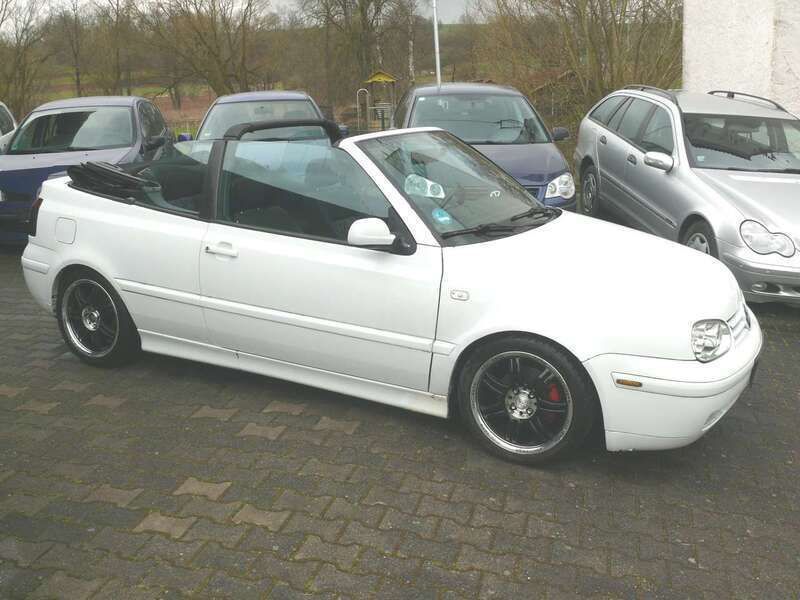 Weiß Gebraucht 1998 VW Golf Cabriolet Conceptline Cabrio | 1.000 € (Superpreis) - Bild 1/4