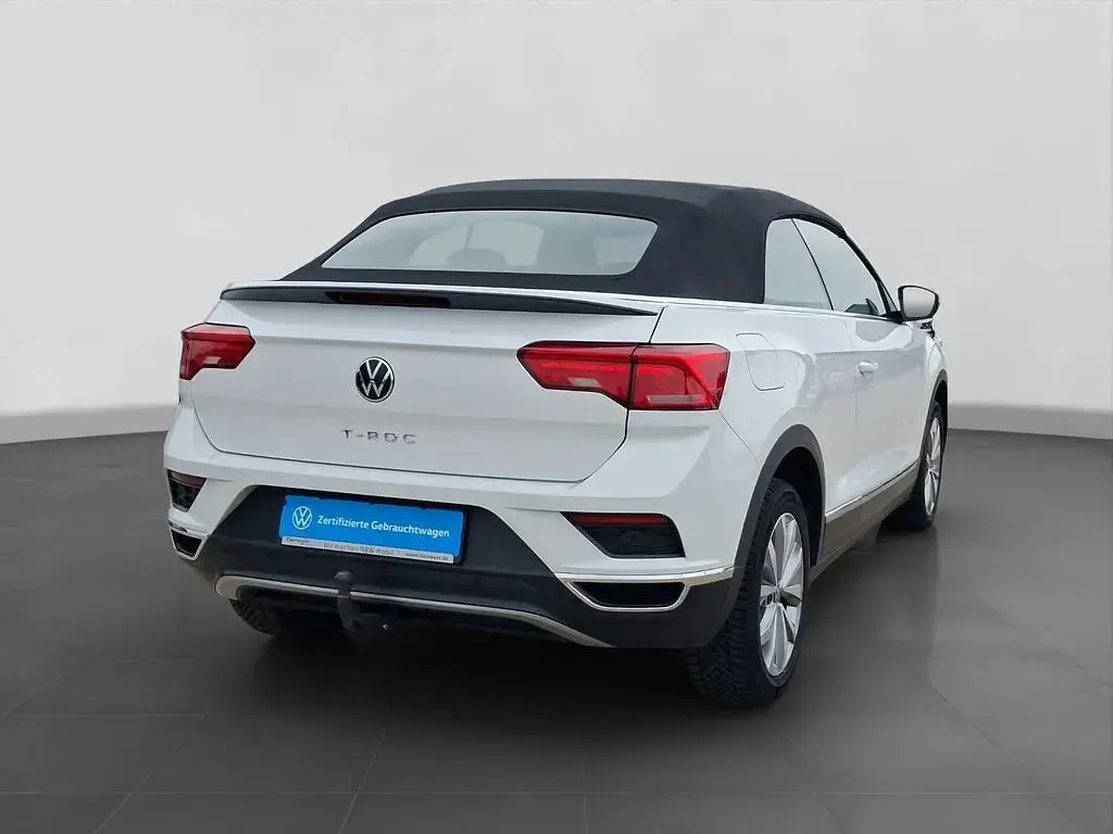 Gebraucht VW T-Roc Cabriolet Style 150 PS (110 kW) 2021 Weiß Cabrio