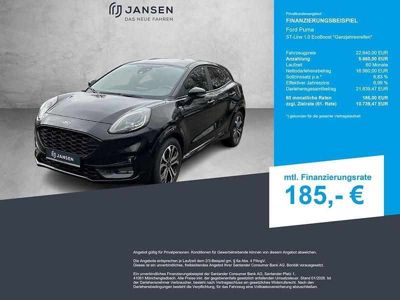 Gebraucht Ford Puma ST-Line 155 PS (114 kW) 2023 Schwarz SUV