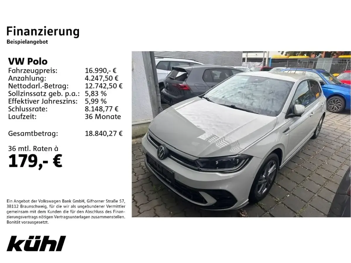 Gebraucht VW Polo R-line 95 PS (69 kW) 2022 Kleinwagen