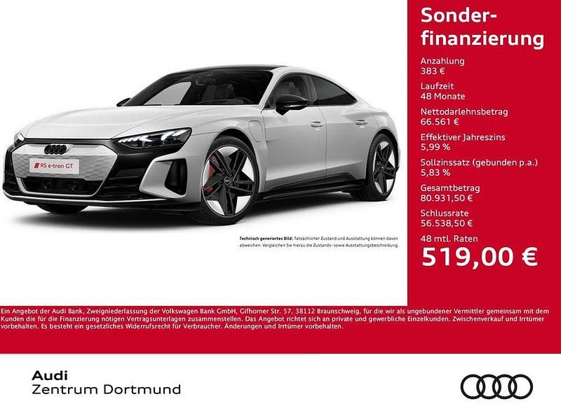 Ibisweiß Gebraucht 2022 Audi RS e-tron GT Ambiente Limousine | 66.944 € (Superpreis) - Bild 1/4
