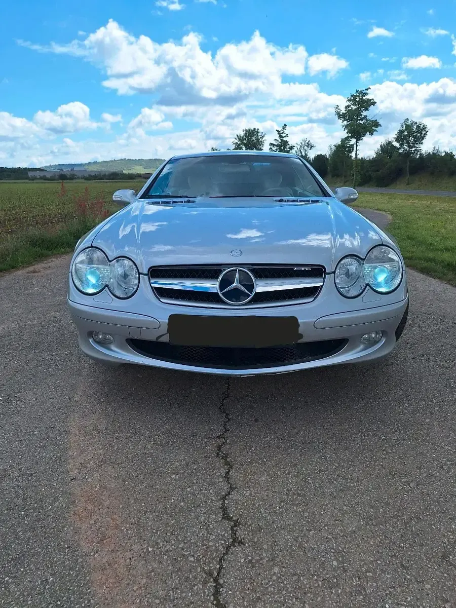 Gebraucht Mercedes SL500 306 PS (225 kW) 2003 Silber Cabrio