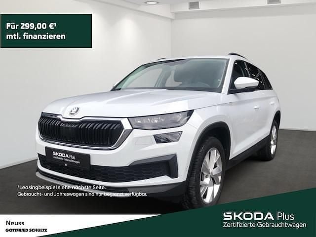 Moonweiss metallic Gebraucht 2022 Skoda Kodiaq Tour SUV | 31.500 € (Fairer Preis) - Bild 1/3