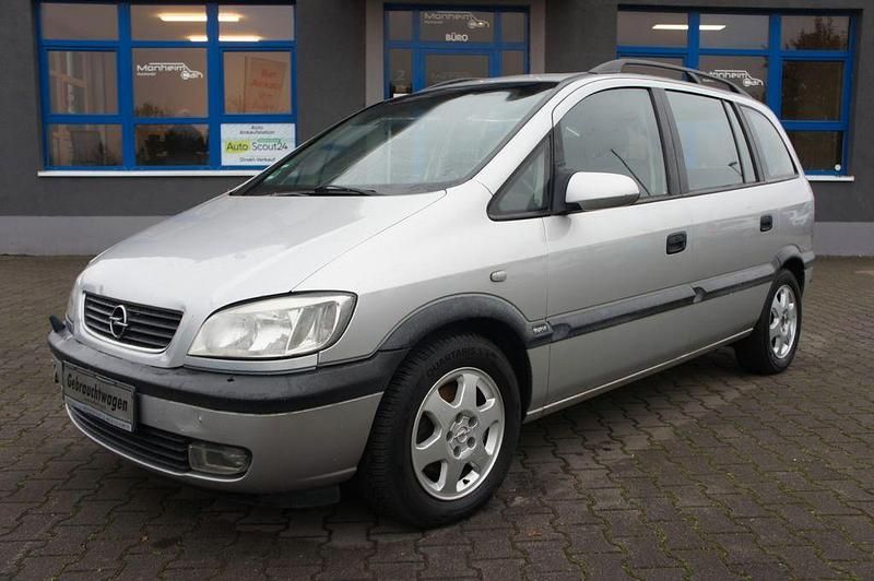 Grau Gebraucht 2000 Opel Zafira Elegance Van / Kleinbus | 1.950 € (Fairer Preis) - Bild 1/4