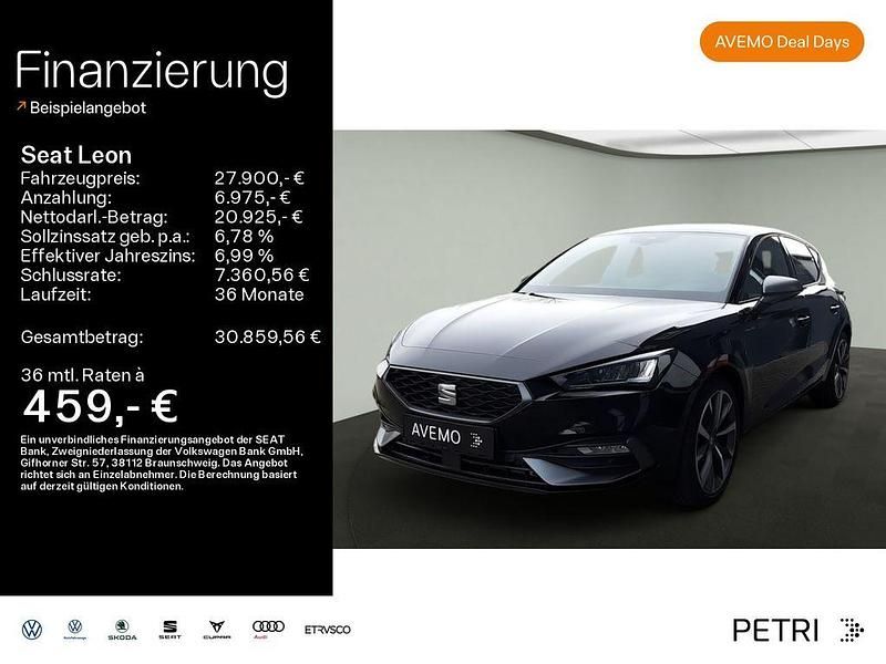 Midnight schwarz metallic Gebraucht 2025 Seat Leon FR Limousine | 27.900 € (Fairer Preis) - Bild 1/4