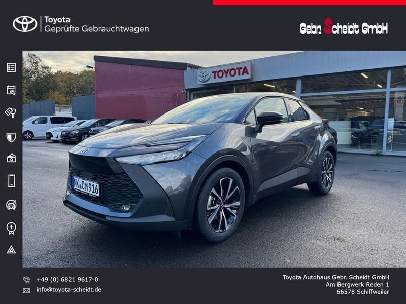 Marlingrau dach schwarz Gebraucht 2024 Toyota C-HR Team SUV | 28.977 € (Guter Preis) - Bild 1/4