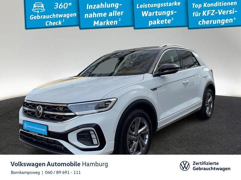 0q pure white Gebraucht 2025 VW T-Roc R-line SUV | 31.444 € (Guter Preis) - Bild 1/3