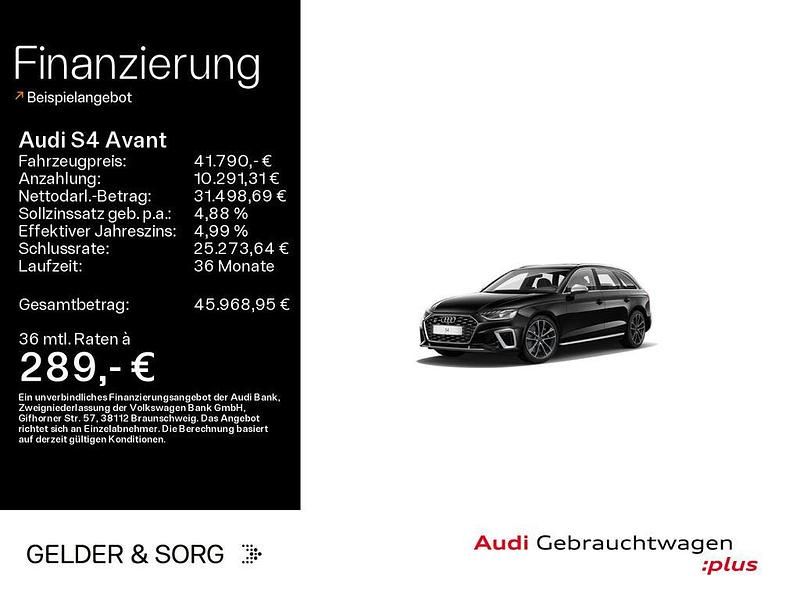 Gebraucht Audi S4 Business 341 PS (250 kW) 2021 Mythosschwarz metallic Kombi