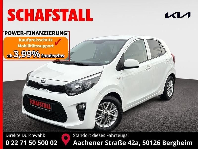 Weiss ((ud) schneeweiss) Gebraucht 2021 Kia Picanto DREAM-TEAM Edition Kleinwagen | 11.979 € (Fairer Preis) - Bild 1/3