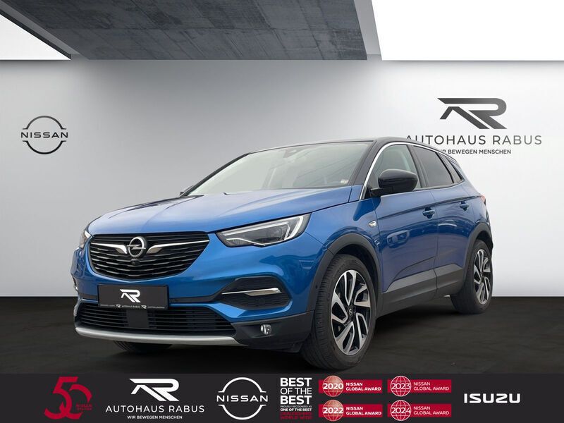 Topas blau (metallic) Gebraucht 2019 Opel Grandland X Ultimate SUV | 15.790 € (Fairer Preis) - Bild 1/4