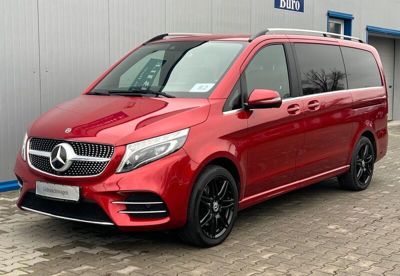 Hyazinthrot Gebraucht 2020 Mercedes V300 AMG line Van / Kleinbus | 53.999 € (Fairer Preis) - Bild 1/4