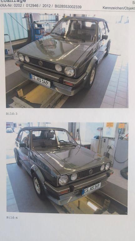 Gebraucht VW Golf Cabriolet Karmann 110 PS (80 kW) 1982 Grün Cabrio