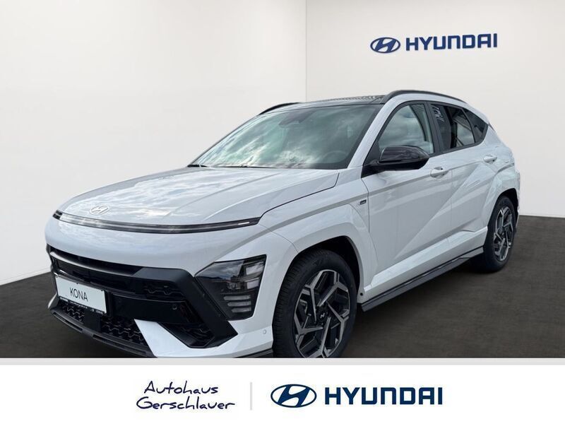 Weiss Gebraucht 2023 Hyundai Kona N Line SUV | 35.222 € (Fairer Preis) - Bild 1/4