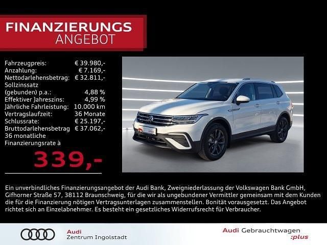 Pure white Gebraucht 2024 VW Tiguan Allspace Life SUV | 39.980 € (Fairer Preis) - Bild 1/3