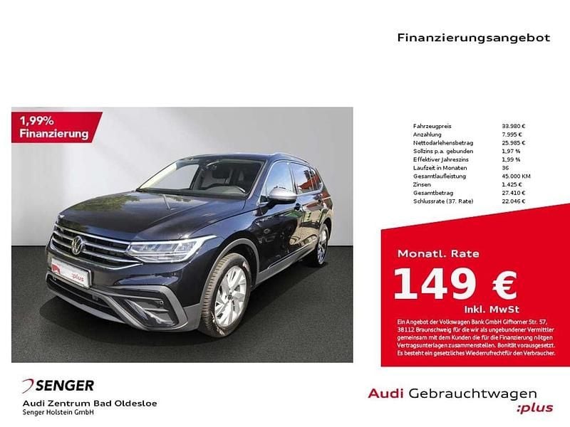 Deep black perleffekt Gebraucht 2024 VW Tiguan Allspace Life SUV | 33.980 € (Guter Preis) - Bild 1/4