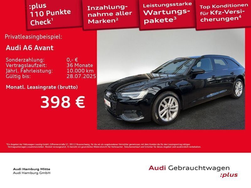 Mythosschwarz metallic Gebraucht 2024 Audi A6 Advanced Kombi | 46.950 € - Bild 1/3