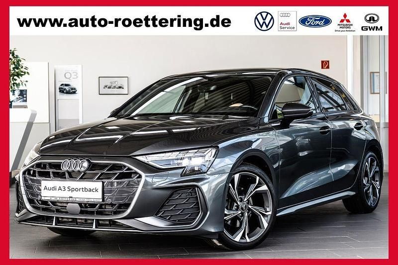 Grau Gebraucht 2024 Audi A3 Sportback S-Line Limousine | 34.900 € (Fairer Preis) - Bild 1/4