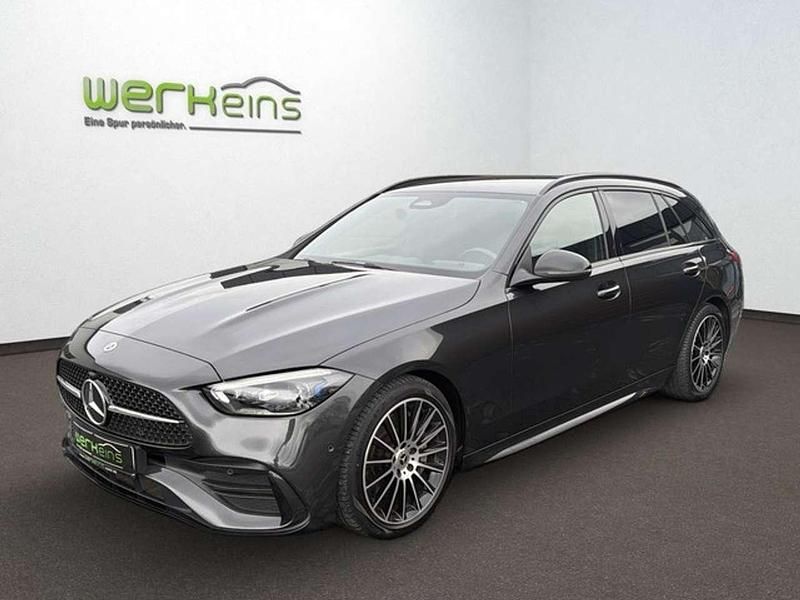 Grau (metallic) Gebraucht 2022 Mercedes C180 AMG Kombi | 31.450 € (Fairer Preis) - Bild 1/4