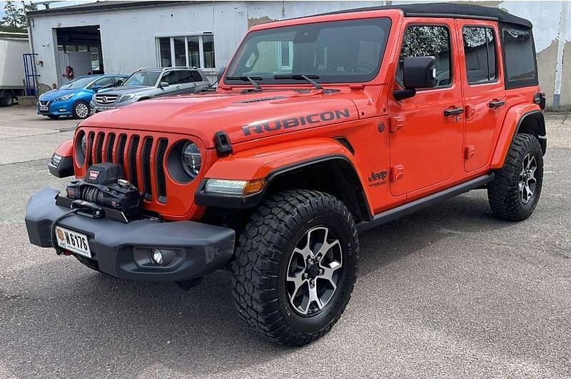 Orange Gebraucht 2020 Jeep Wrangler Unlimited Rubicon SUV | 49.800 € (Etwas zu teuer) - Bild 1/4