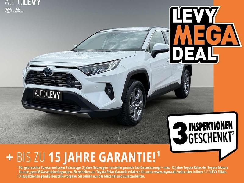 Weiß Gebraucht 2024 Toyota RAV4 Hybrid Business Edition SUV | 34.890 € (Superpreis) - Bild 1/4