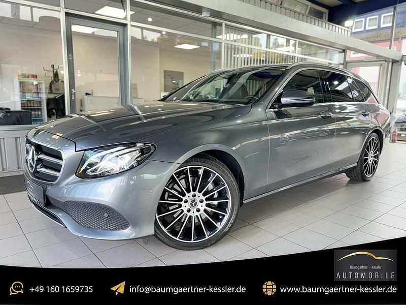 Selenitgrau metalliclack Gebraucht 2020 Mercedes E220 Avantgarde Kombi | 26.990 € (Guter Preis) - Bild 1/4