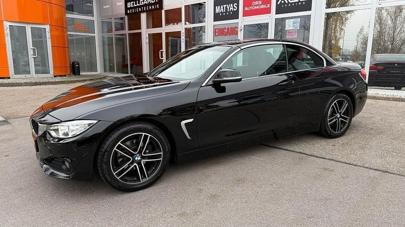 Gebraucht BMW 420 184 PS (135 kW) 2017 Schwarz ii/bonnet fluid black Cabrio