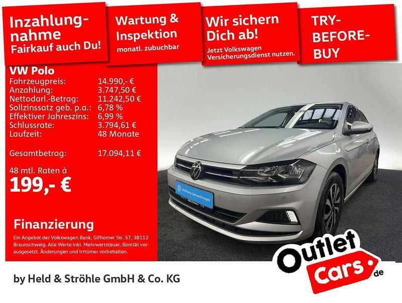 Silber Gebraucht 2021 VW Polo Active Limousine | 14.990 € (Fairer Preis) - Bild 1/1