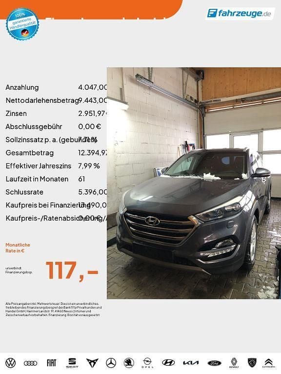 Gebraucht Hyundai Tucson Premium 177 PS (130 kW) 2016 Grau SUV