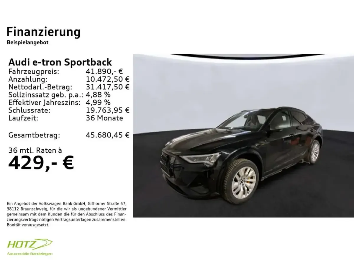 Gebraucht Audi e-tron 369 kW (503 PS) 2022 Mythosschwarz metallic SUV