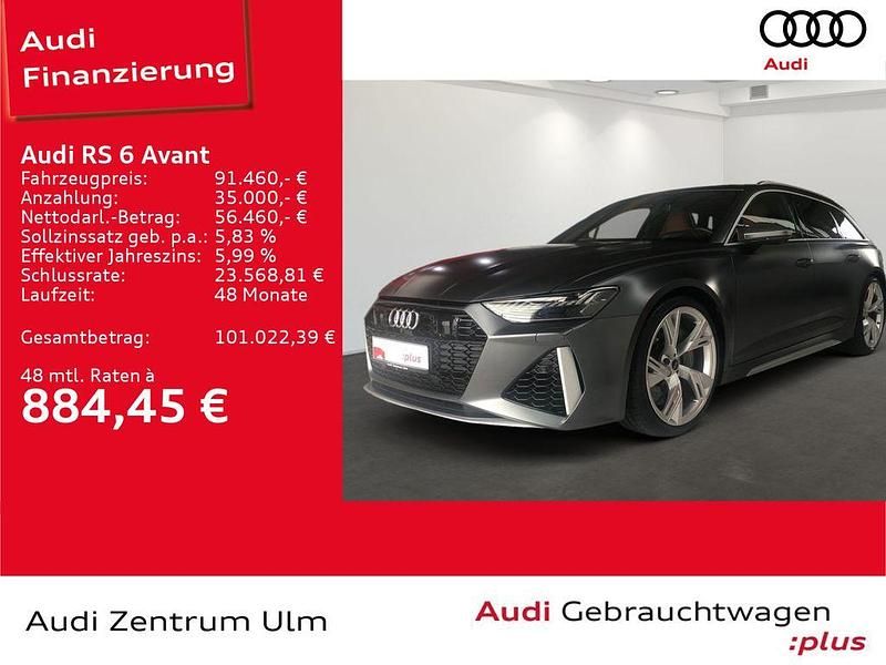 Matteffektlackierung audi exclusive Gebraucht 2021 Audi RS6 Ambiente Kombi | 91.460 € (Fairer Preis) - Bild 1/4