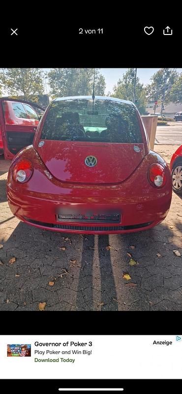 Gebraucht VW New Beetle 75 PS (55 kW) 2009 Rot Kleinwagen