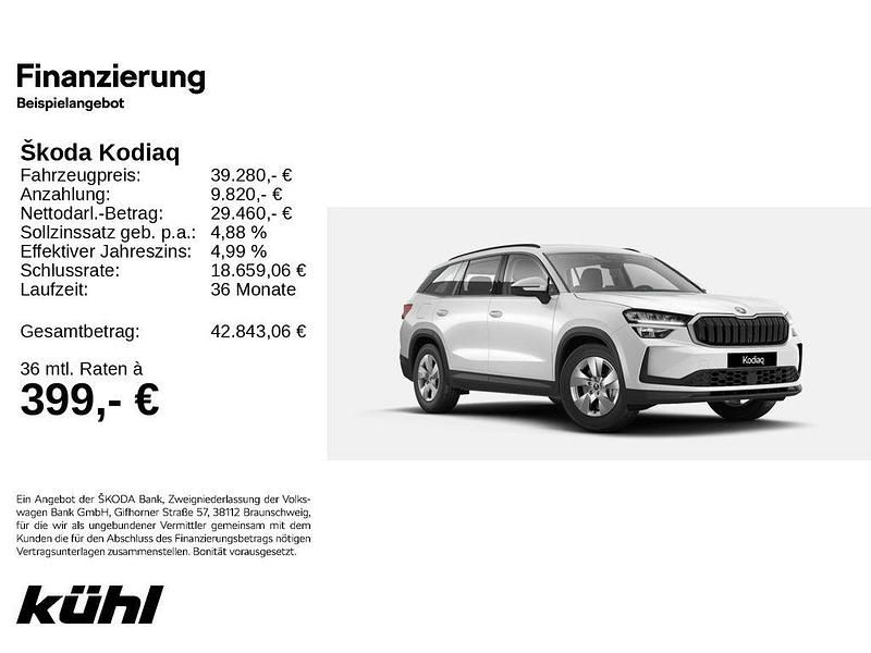 Moonweiss metallic Gebraucht 2025 Skoda Kodiaq Selection SUV | 38.980 € (Superpreis) - Bild 1/4