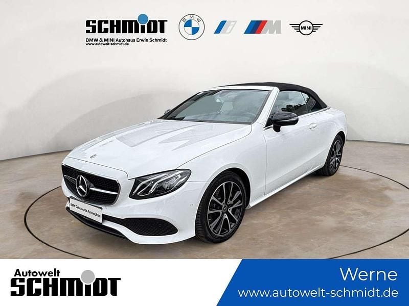 Polarweiß uni Gebraucht 2020 Mercedes E200 Avantgarde Cabrio | 37.490 € (Fairer Preis) - Bild 1/4