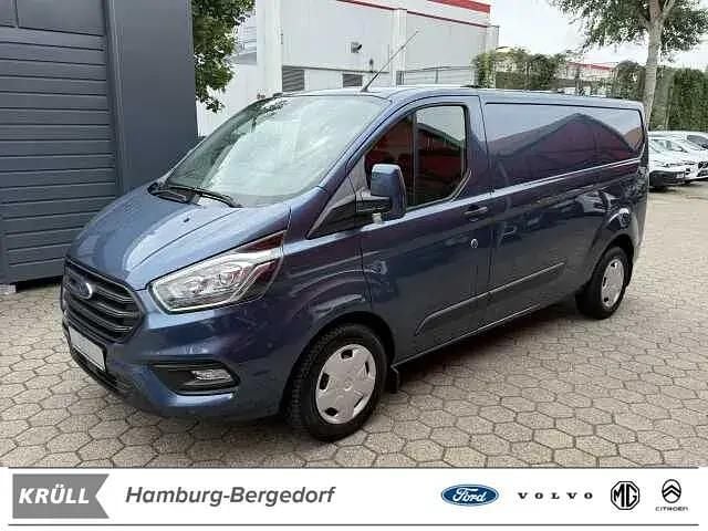 Blau (chromablau metallic) Gebraucht 2019 Ford Transit Custom Trend Limousine | 22.908 € (Guter Preis) - Bild 1/4