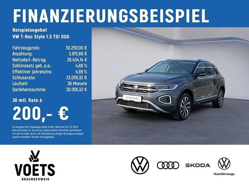 Gebraucht VW T-Roc Style 150 PS (110 kW) 2025 Grau SUV
