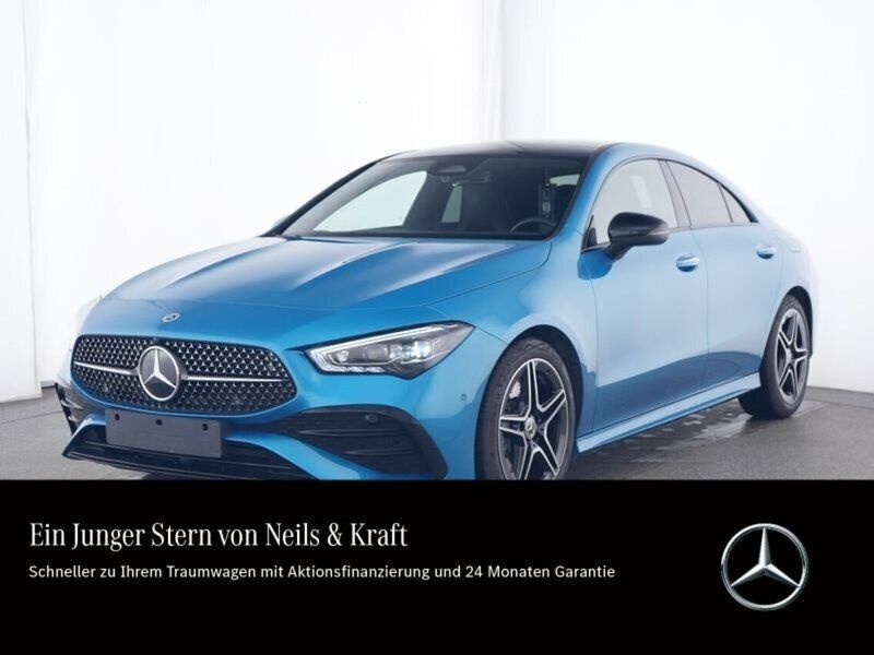 Blau Gebraucht 2024 Mercedes CLA250 Night Limousine | 47.350 € - Bild 1/4