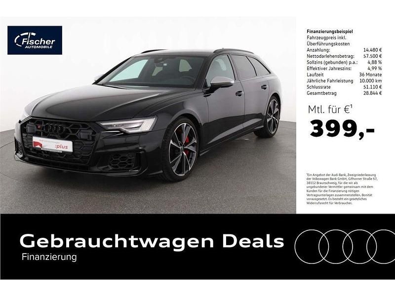 Mythosschwarz metallic Gebraucht 2024 Audi S6 Sport Kombi | 71.980 € (Guter Preis) - Bild 1/4