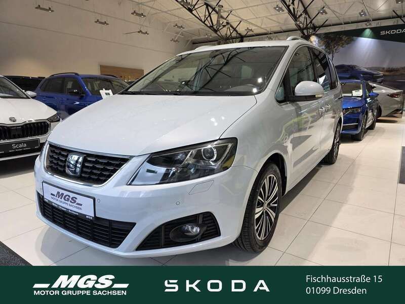 "white" silber Gebraucht 2021 Seat Alhambra XCELLENCE Van / Kleinbus | 31.880 € (Superpreis) - Bild 1/4