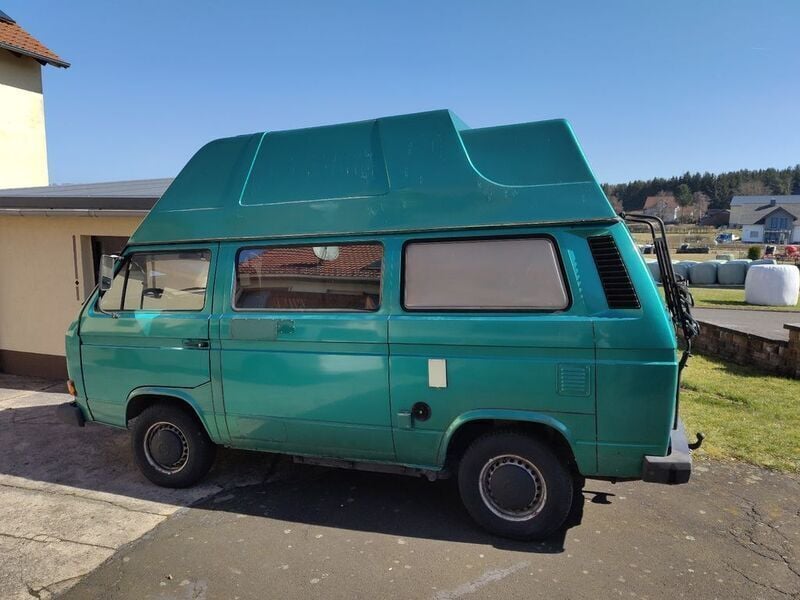 Grün Gebraucht 1989 VW T3 Van | 10.000 € - Bild 1/4